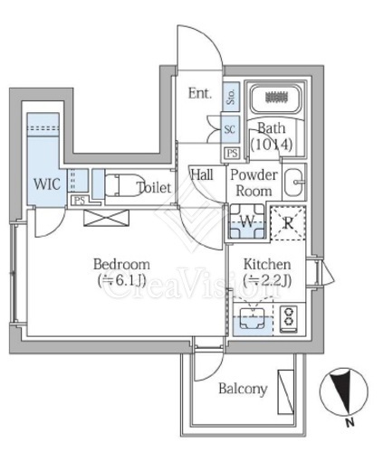 COMPOSITE新宿三丁目(コンポジット新宿三丁目)　502号室　間取り