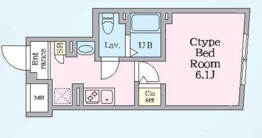 エルファーロ神楽坂Ⅲ　203号室　間取り