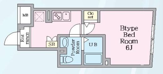 エルファーロ神楽坂Ⅲ　302号室　間取り