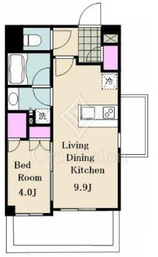 ブリリア早稲田鶴巻町　501号室　間取り