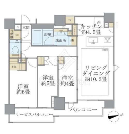 ブリリア早稲田鶴巻町　901号室　間取り