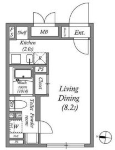 ES-Grande門前仲町デュオ　405号室　間取り