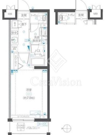 ZOOM武蔵新城　109号室　間取り