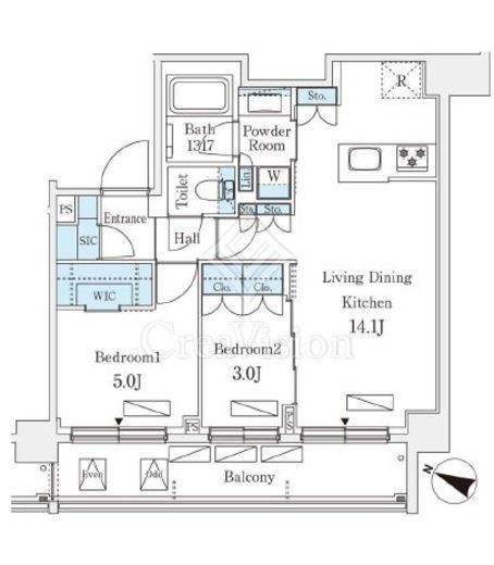 シーズンフラッツ町屋　205号室　間取り