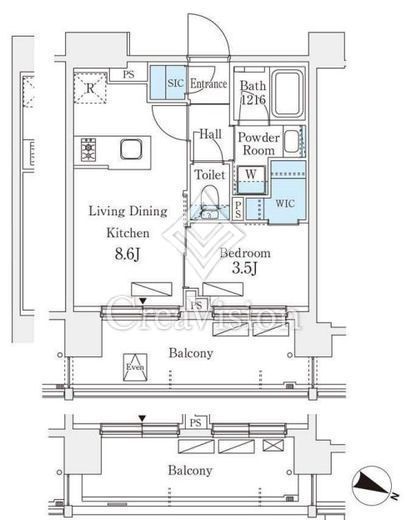 シーズンフラッツ町屋　403号室　間取り