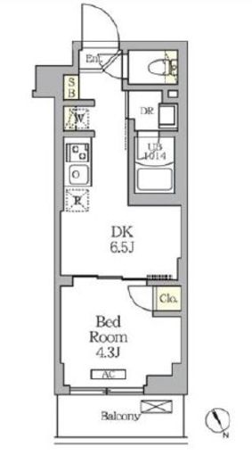 ハーモニーレジデンス馬込　103号室　間取り