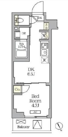 ハーモニーレジデンス馬込　404号室　間取り