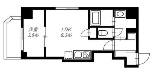 リヴシティ横濱末吉町弐番館　501号室　間取り