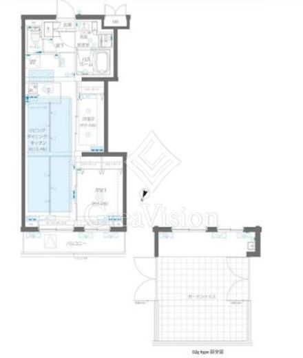 ZOOM蒲田EAST　104号室　間取り