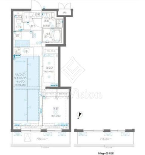 ZOOM蒲田EAST　206号室　間取り