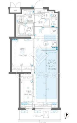 ZOOM蒲田EAST　305号室　間取り