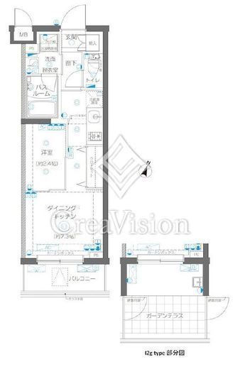 ZOOM蒲田EAST　110号室　間取り