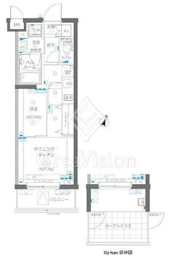 ZOOM蒲田EAST　111号室　間取り