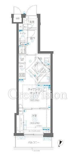 ZOOM蒲田EAST　502号室　間取り