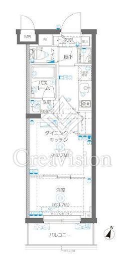 ZOOM蒲田EAST　511号室　間取り