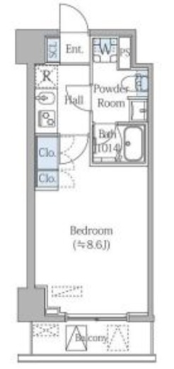 グランジット月島TOKYO BAY　402号室　間取り