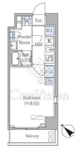グランジット月島TOKYO BAY　602号室　間取り