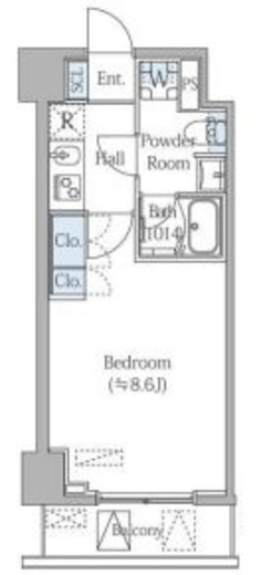 グランジット月島TOKYO BAY　703号室　間取り