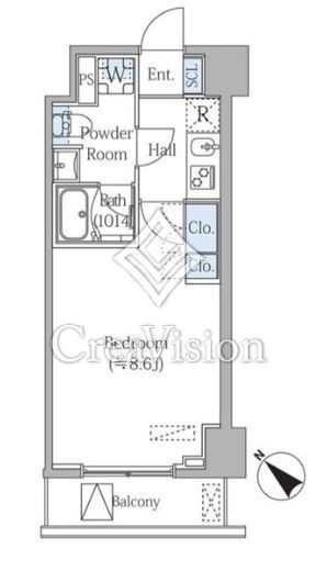 グランジット月島TOKYO BAY　704号室　間取り