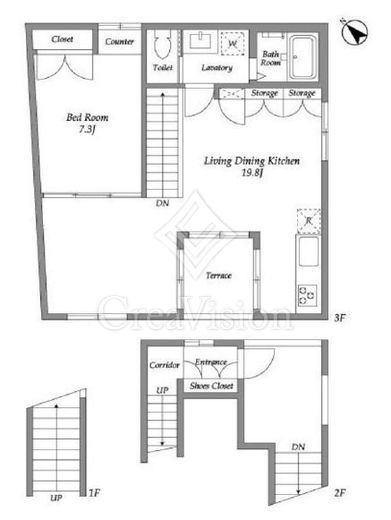 TAKANAWA NODE　A号室　間取り
