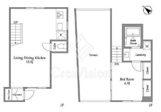 TAKANAWA NODE　B号室　間取り