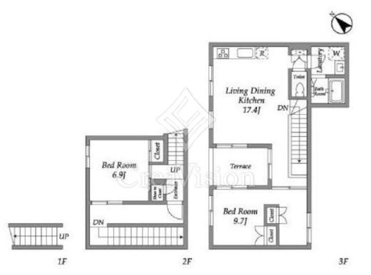 TAKANAWA NODE　G号室　間取り