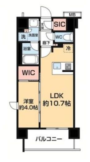 ARCOBALENO KAWASAKIDAISHI Ⅱ (アルコバレーノ川崎大師Ⅱ)　201号室　間取り