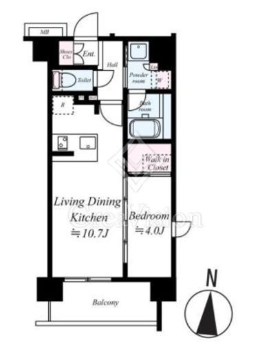 ARCOBALENO KAWASAKIDAISHI Ⅱ (アルコバレーノ川崎大師Ⅱ)　602号室　間取り