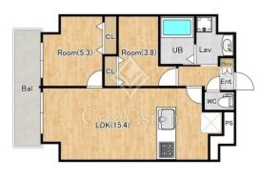 ジーグランデ三ノ輪　801号室　間取り