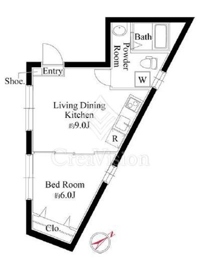 THE ONE Ichigaya　302号室　間取り