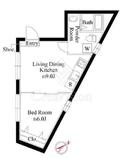 THE ONE Ichigaya　502号室　間取り