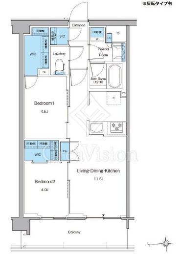 ルフォンプログレ高田馬場ノース　112号室　間取り
