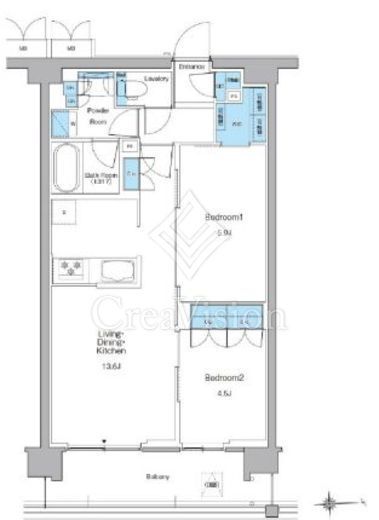 ルフォンプログレ高田馬場ノース　203号室　間取り