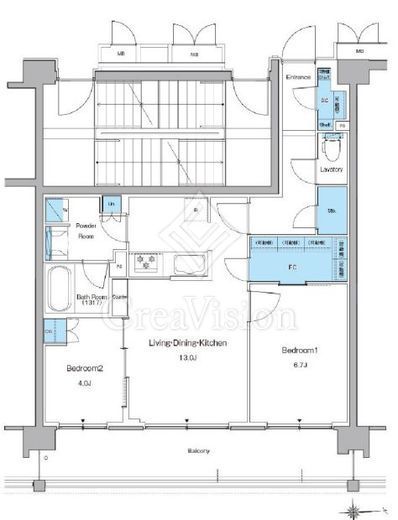 ルフォンプログレ高田馬場ノース　210号室　間取り