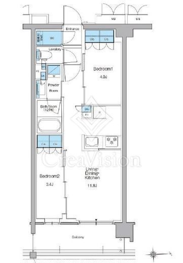 ルフォンプログレ高田馬場ノース　306号室　間取り