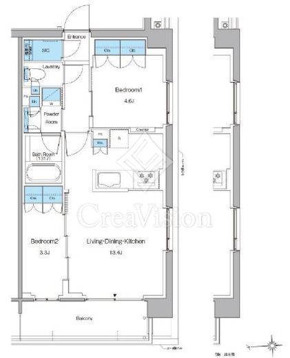 ルフォンプログレ高田馬場ノース　312号室　間取り