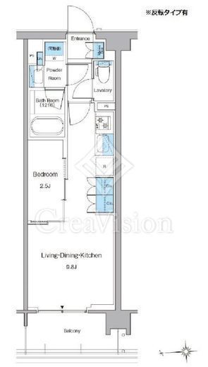 ルフォンプログレ高田馬場ノース　317号室　間取り