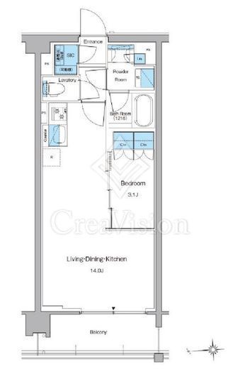 ルフォンプログレ高田馬場ノース　321号室　間取り