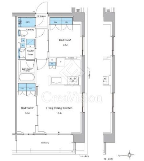 ルフォンプログレ高田馬場ノース　510号室　間取り