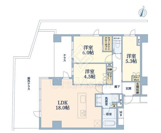 ザ・ライオンズ大岡山　101号室　間取り