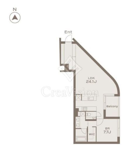 THE GRANDUO KAMIMEGURO　102号室　間取り