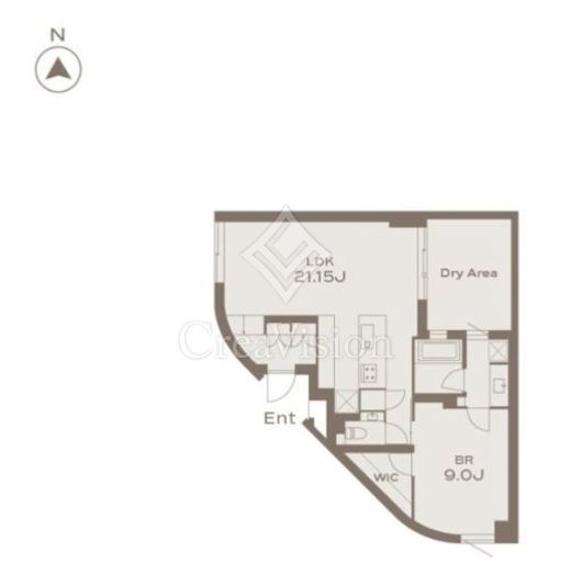 THE GRANDUO KAMIMEGURO　103号室　間取り