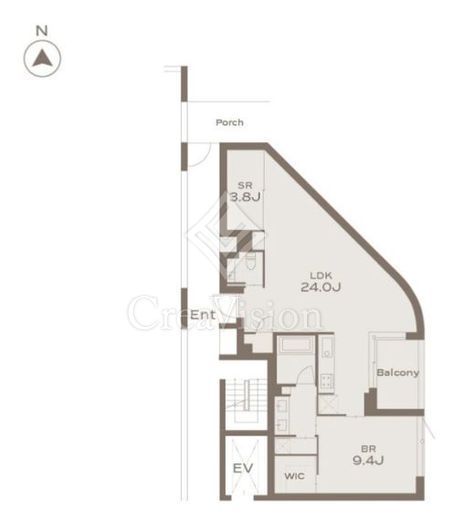 THE GRANDUO KAMIMEGURO　201号室　間取り