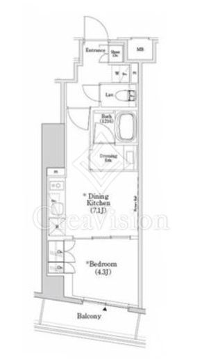 ザ・パークハビオSOHO市谷左内町　105号室　間取り
