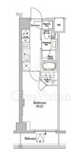 ザ・パークハビオSOHO市谷左内町　202号室　間取り