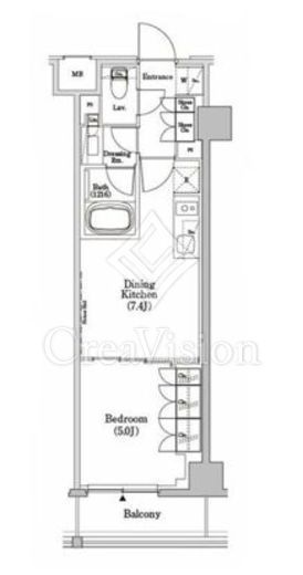 ザ・パークハビオSOHO市谷左内町　205号室　間取り