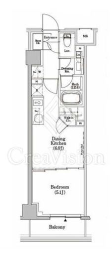 ザ・パークハビオＳＯＨＯ市谷左内町　204号室　間取り