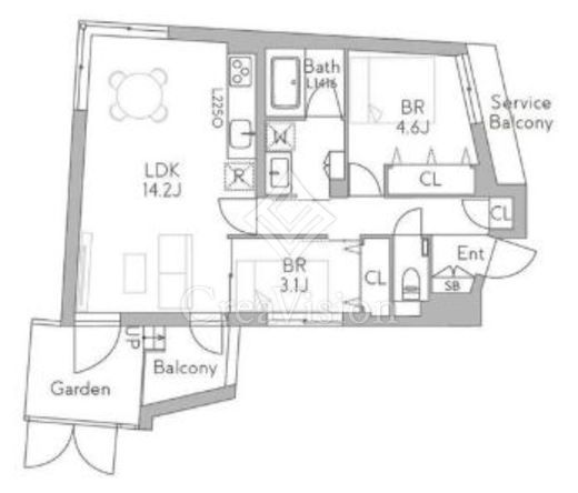 グランデュオ千歳船橋7 (GranDuo Chitosehunabashi7)　103号室　間取り