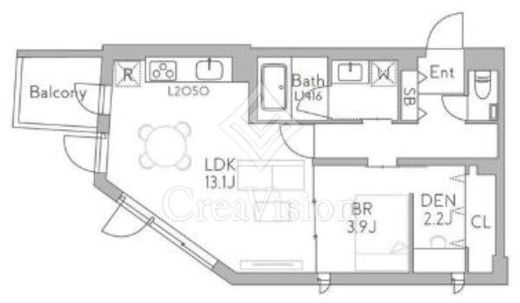 グランデュオ千歳船橋7 (GranDuo Chitosehunabashi7)　201号室　間取り