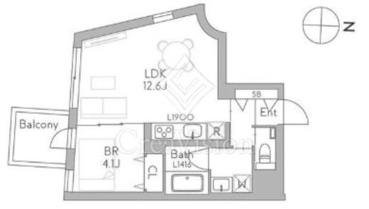 グランデュオ千歳船橋7 (GranDuo Chitosehunabashi7)　202号室　間取り